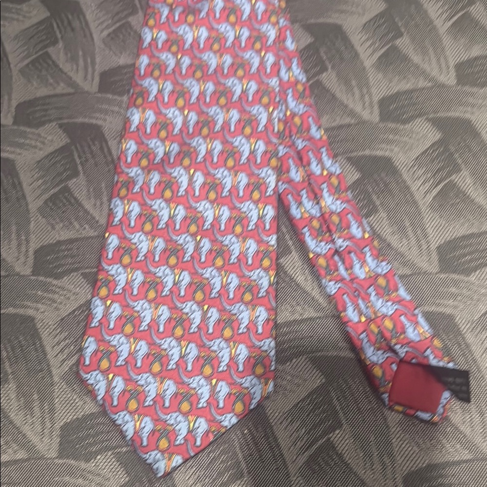VTG Silk Lucky Elephant Tie